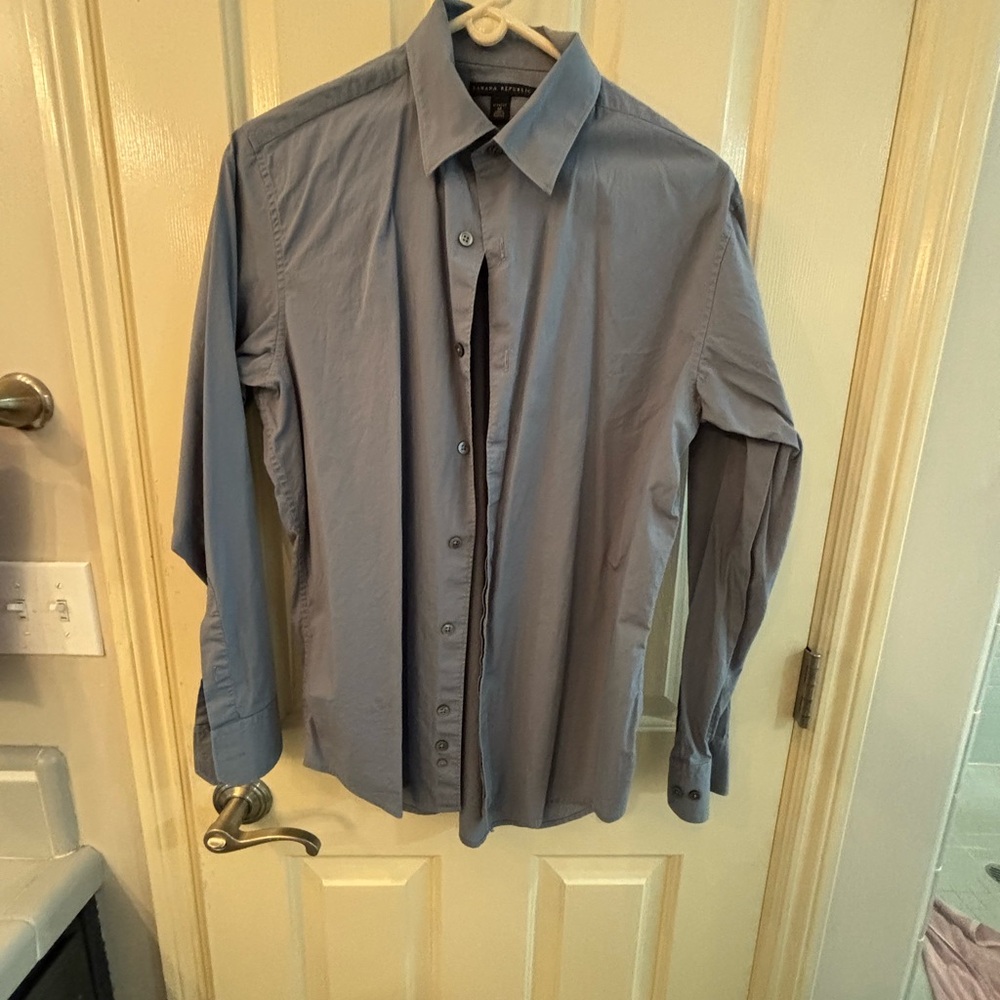 Banana republic men’s long sleeve shirt stretch men’s medium